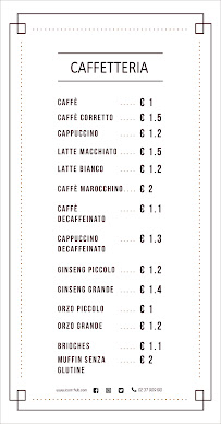 Km11 - Coffee Break e Cucina Gourmet à Turate menu