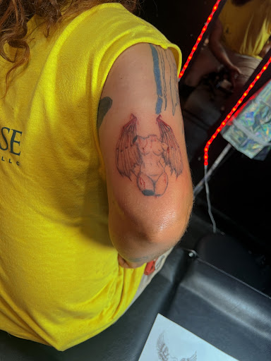 Explore blast over tattoo ideas, creative tattoo ideas in Lavonia, available at New Moon Tattoo LLC