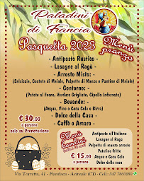Pizzeria Pizzeria Paladini di Francia. à Acireale (le menu)