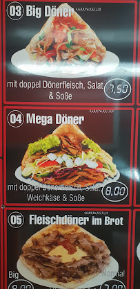 Carte du Mac's Kebap à Berlin
