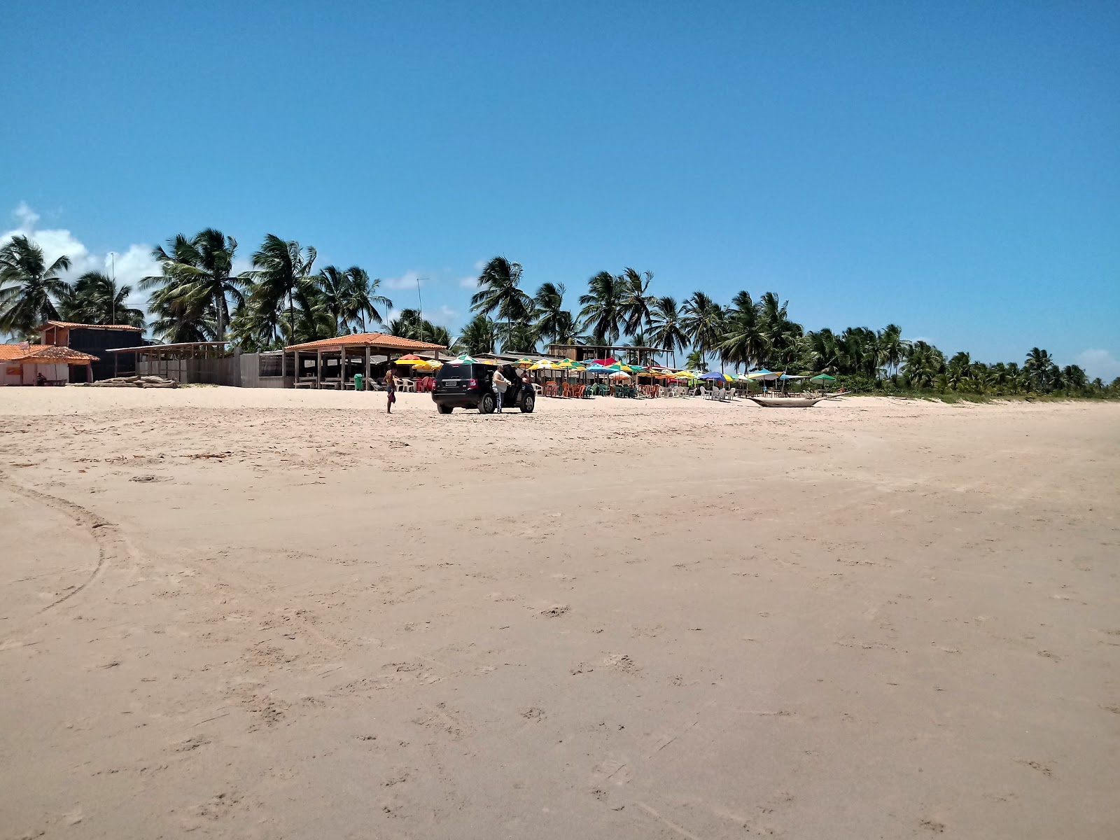 Foto van Praia de Pratigi en de nederzetting