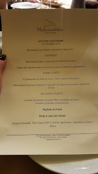 Menu du Malcandrino à Monteroni di Lecce