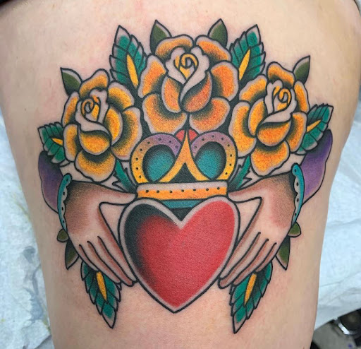 Explore dragonfly tattoo ideas, creative tattoo ideas in Cranston, available at TomButts Tattoo LLC