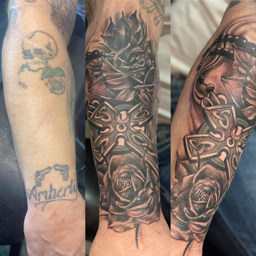 Explore dystopian tattoo ideas, creative tattoo ideas in Goshen, available at Goshen Ink Therapy And Body Piercing