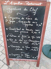 Restaurant L' Aiguillon Restaurant à Arcachon (la carte)