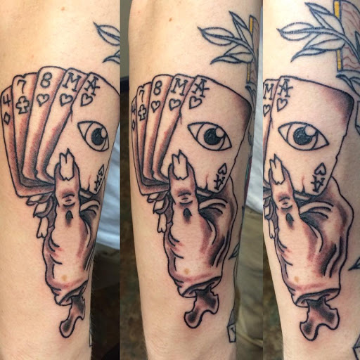 Explore cerberus tattoo ideas, creative tattoo ideas in Tulsa, available at Anchor & Rose Tattoo Co.