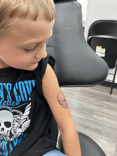 Explore shooting star tattoo ideas, creative tattoo ideas in Royston, available at Mad Tatter Tattoos