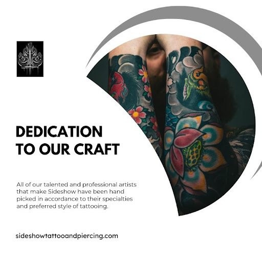 Explore navel tattoo ideas, creative tattoo ideas in San Diego, available at Sideshow Tattoo and Piercing