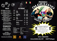 Menu / carte de Da Giuliano à Solingen