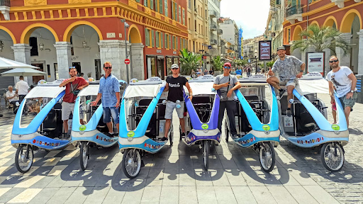 Nice City Tour : visite guidée & transport en vélo taxi