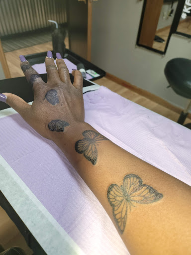 Explore dead rose tattoo ideas, creative tattoo ideas in Kenosha, available at Kenosha Tattoo Company