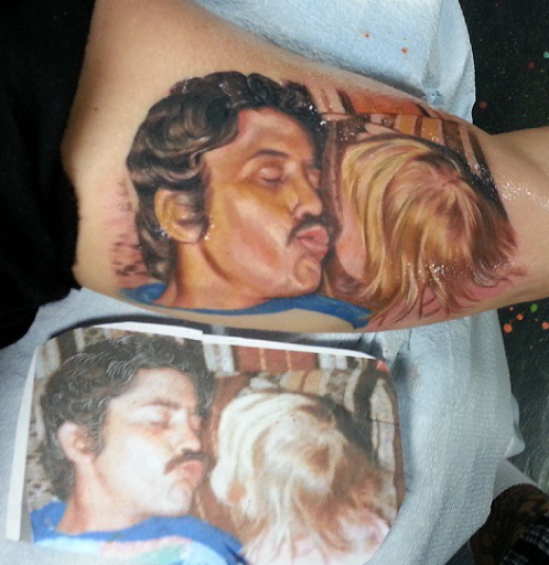 Explore easy leg tattoo ideas, creative tattoo ideas in Mcallen, available at World Famous La Mancha Tattooz