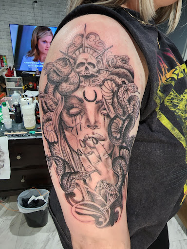 Explore rising sun tattoo ideas, creative tattoo ideas in Columbia, available at Nyce Tattoos
