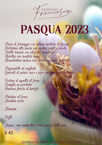 Menu / carte de Ristorante Francesco à Genga