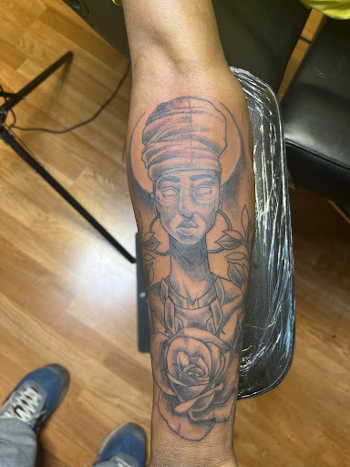 Explore shoulder cover up tattoo ideas, creative tattoo ideas in Milwaukee, available at The Skin Museum