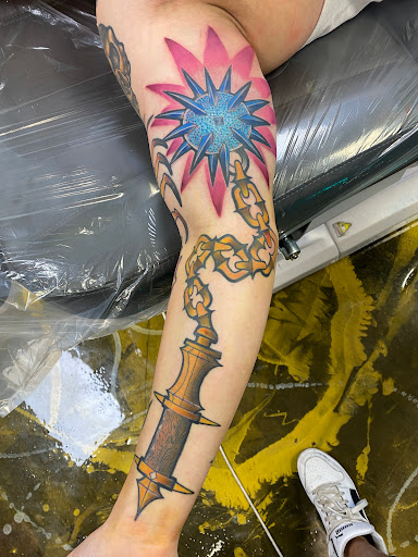 Explore men neck tattoo ideas, creative tattoo ideas in Saint Marys, available at Empire Tattoo