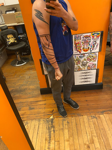 Explore grandpa tattoos ideas, creative tattoo ideas in Jamaica Plain, available at Fat Rams Pumpkin Tattoo