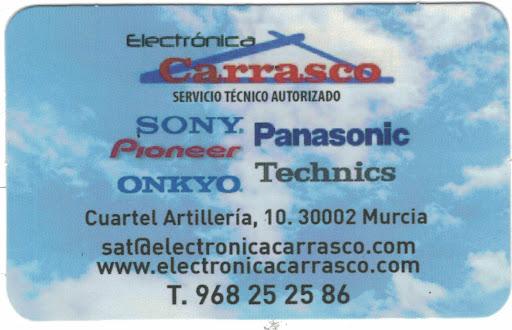 ELECTRÓNICA CARRASCO. Servicio Autorizado. Sony, Panasonic, Pioneer, Technics Onkyo