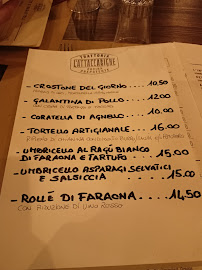 L'Attaccabrighe à Perugia menu