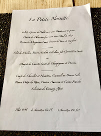 Menu / carte de La Petite Noisette à Vernoux-en-Gâtine