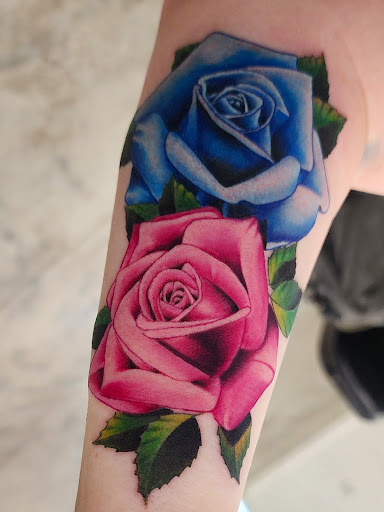 Explore greek tattoo sleeve ideas, creative tattoo ideas in Lancaster, available at Obscure Tattoo Studio