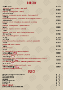 Menu du Rue Burger Mezzocammino à Rome