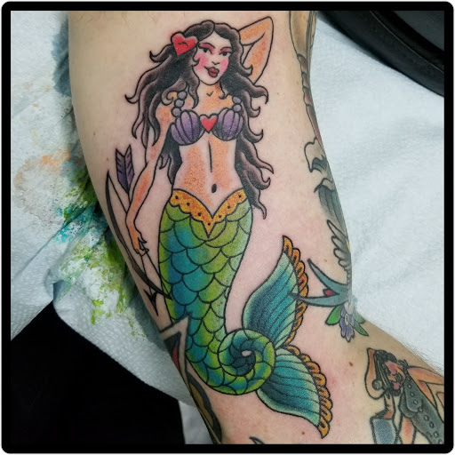 Explore ghost ship tattoo ideas, creative tattoo ideas in East Boston, available at Wave n Pave Tattoo