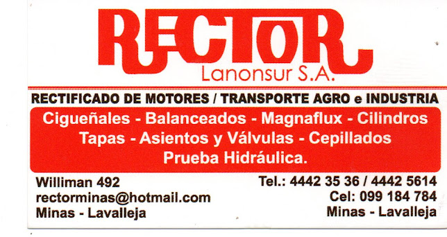 Opiniones de Rectificado de Motores "Rector" en Lavalleja - Tienda