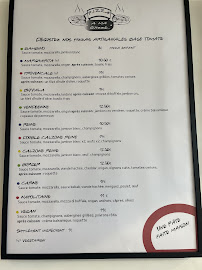 Menu / carte de PIZZERIA A MA GUIZZE à Jard-sur-Mer