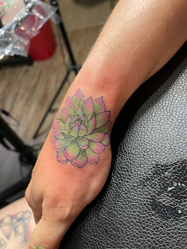 Explore pacman tattoo ideas, creative tattoo ideas in Scottsboro, available at 5 Points Tattoo