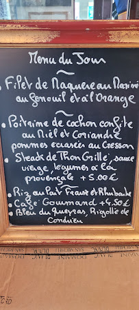 Le Verre à Vin à Paris menu