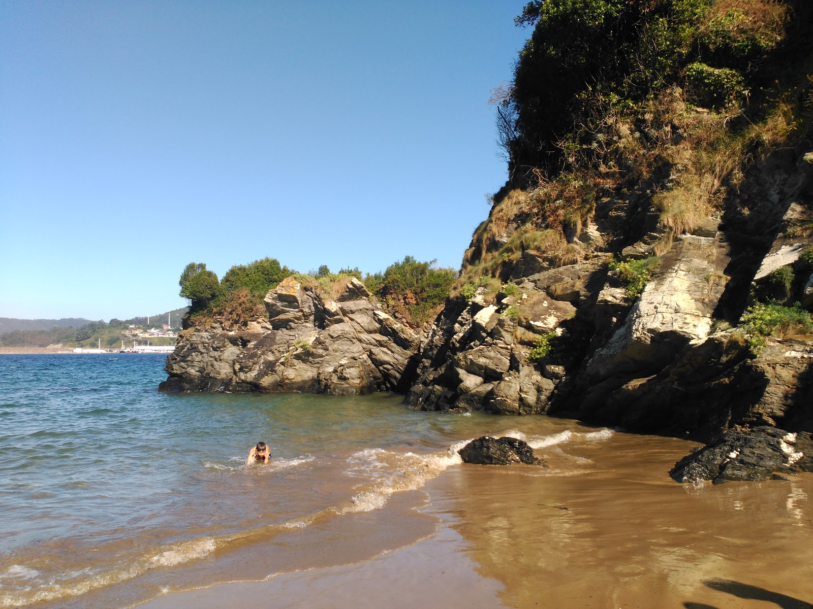 Fotografie cu Praia de Sacido cu golful spațios