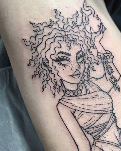 Explore astronaut tattoo ideas, creative tattoo ideas in Saint Petersburg, available at Lucky You Tattoo