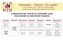 Ristorante Pizzeria Da Guido à Banzuolo carte