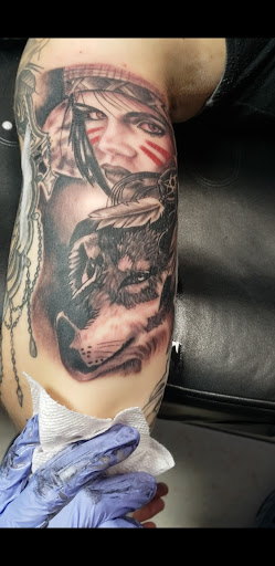 Explore inside elbow tattoo ideas, creative tattoo ideas in Ocoee, available at Slaughterized Ink Tattoo and Piercing Studio