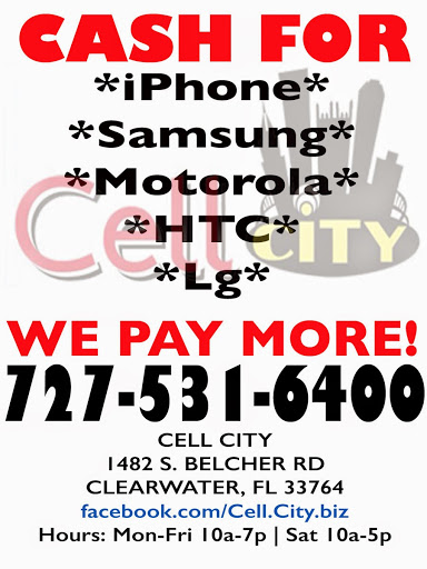 Cell Phone Store «CELL CITY», reviews and photos, 1482 S Belcher Rd, Clearwater, FL 33764, USA