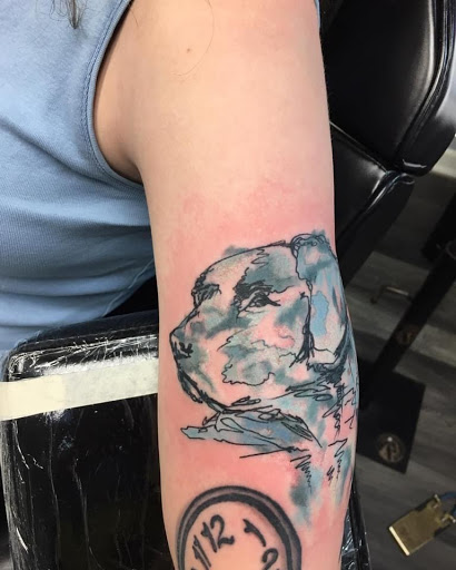 Explore trafalgar law tattoo ideas, creative tattoo ideas in Greenfield, available at Tattoos In Time Studio