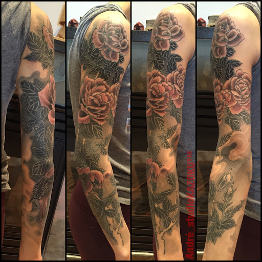 Explore matching brother and sister tattoo ideas, creative tattoo ideas in Albany, available at Andre MalcolmTATTOO