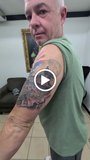 Explore arm cross tattoo ideas, creative tattoo ideas in Apache Junction, available at Yellow Door Tattoo & Piercing