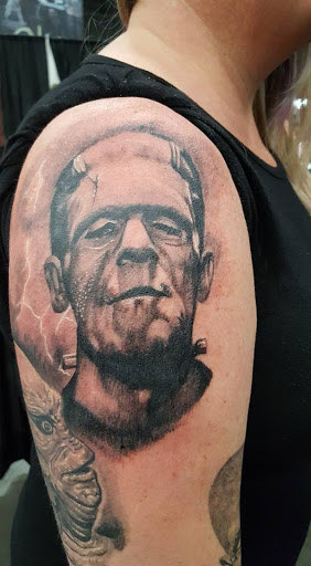 Explore rose name tattoo ideas, creative tattoo ideas in Portsmouth, available at DNA Tattoo