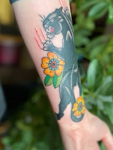 Explore mens face tattoos ideas, creative tattoo ideas in Lawrence, available at Standard Electric Tattooing