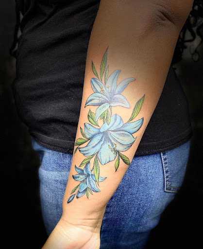 Explore tattoo ideas for women on arm, creative tattoo ideas in Jersey City, available at 7 Souls Tattoo & Body Piercing