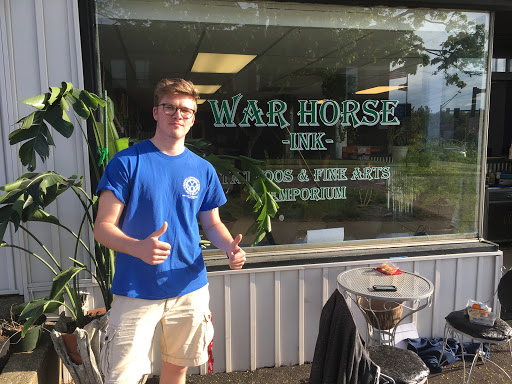 Explore tattoo skull sleeve ideas, creative tattoo ideas in Kent, available at War Horse Ink