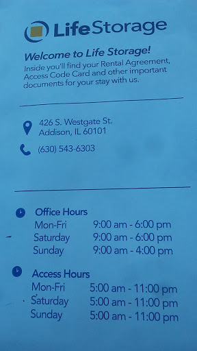 Self-Storage Facility «Life Storage», reviews and photos, 426 S Westgate St, Addison, IL 60101, USA