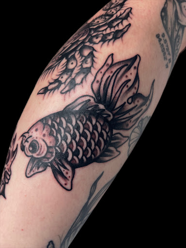 Explore cute tri moon tattoo ideas, creative tattoo ideas in Johnson City, available at Gold Cross Tattoo Co.