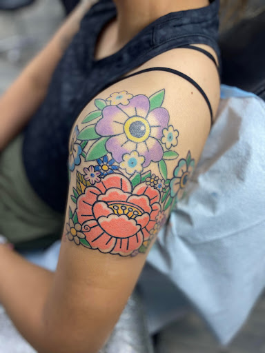 Explore chicago skyline tattoo ideas, creative tattoo ideas in El Paso, available at American Tattoo Society of Ft Bliss