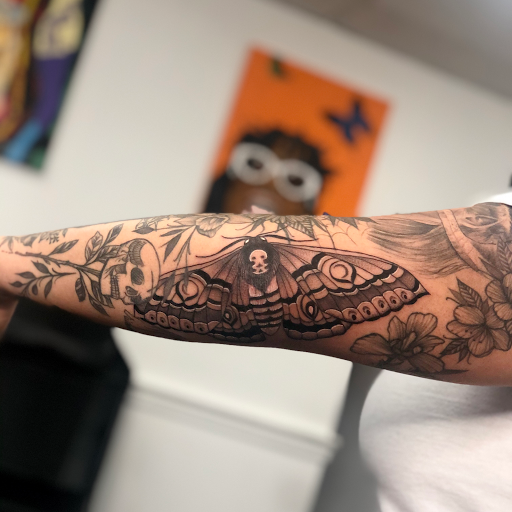 Explore wine glass tattoo ideas, creative tattoo ideas in Alexandria, available at Fury 13 Tattoo