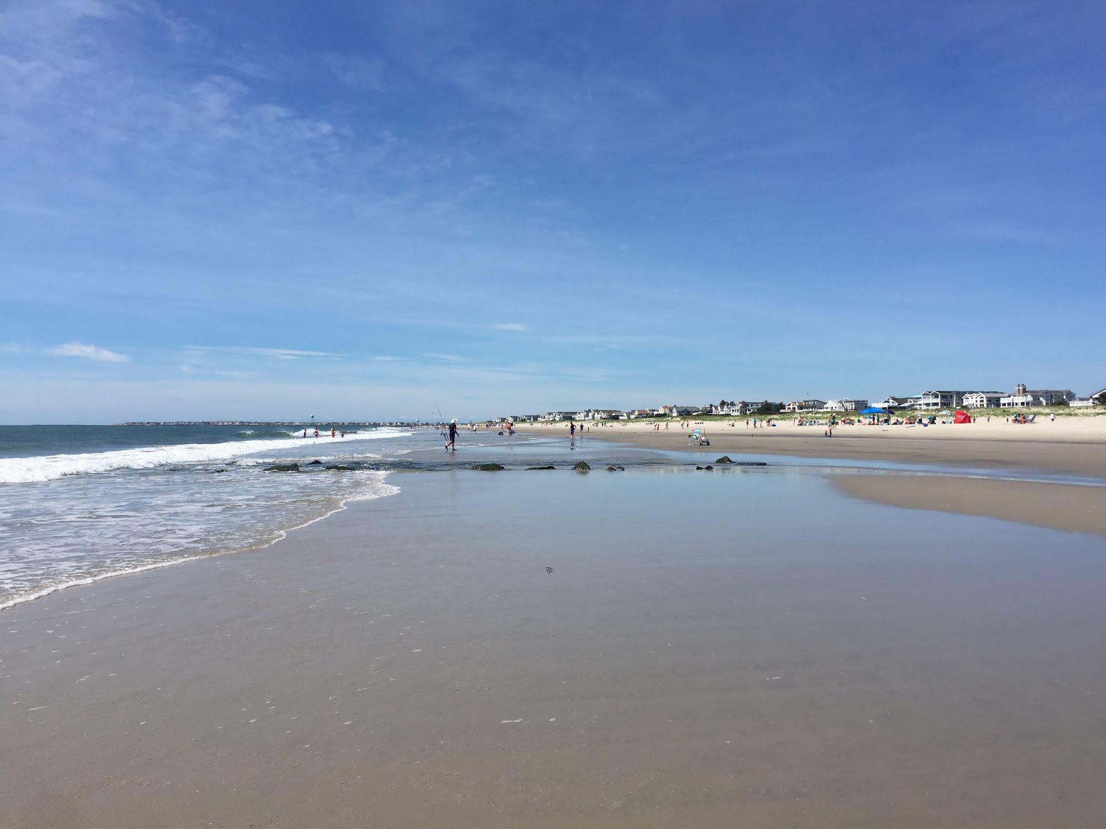 Foto van Sea Isle City Beach met helder zand oppervlakte
