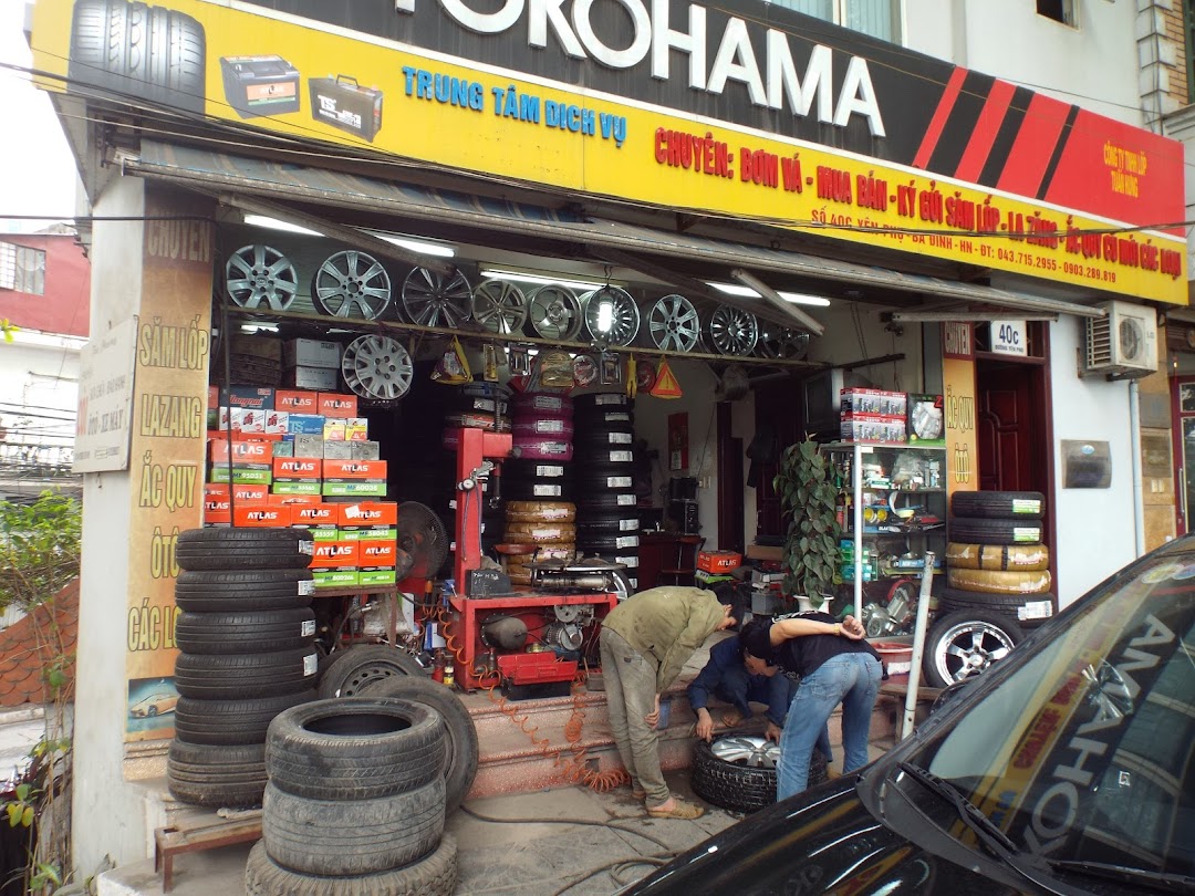 Cửa hàng dich vu lốp Ắc quy oto Yokomaha