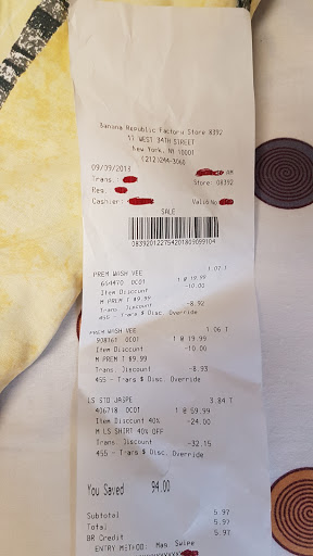 Clothing Store «Banana Republic Factory Store», reviews and photos, 422 86th St, Brooklyn, NY 11209, USA